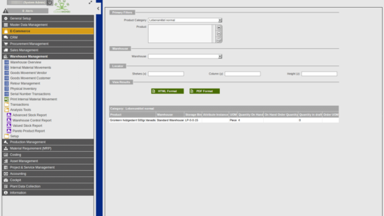 ERP customer specific modules and functionalities