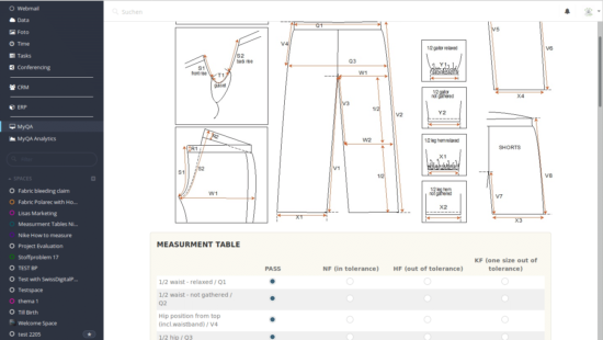 Insert product info as support during the control process