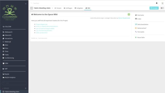 Projekt Dokumentation mittels integrierten Wiki Modul