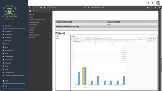 Reporting - Images in a QC report