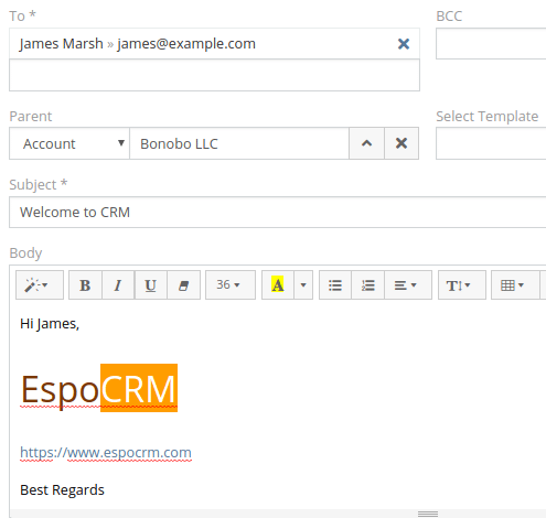 EspoCRM - Email Integration